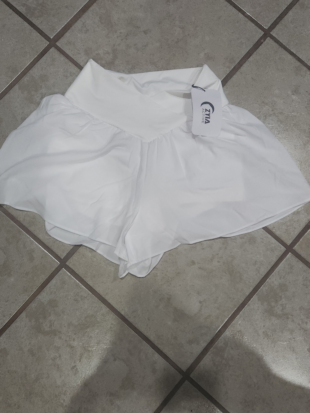 ZYIA White Flowy Shorts